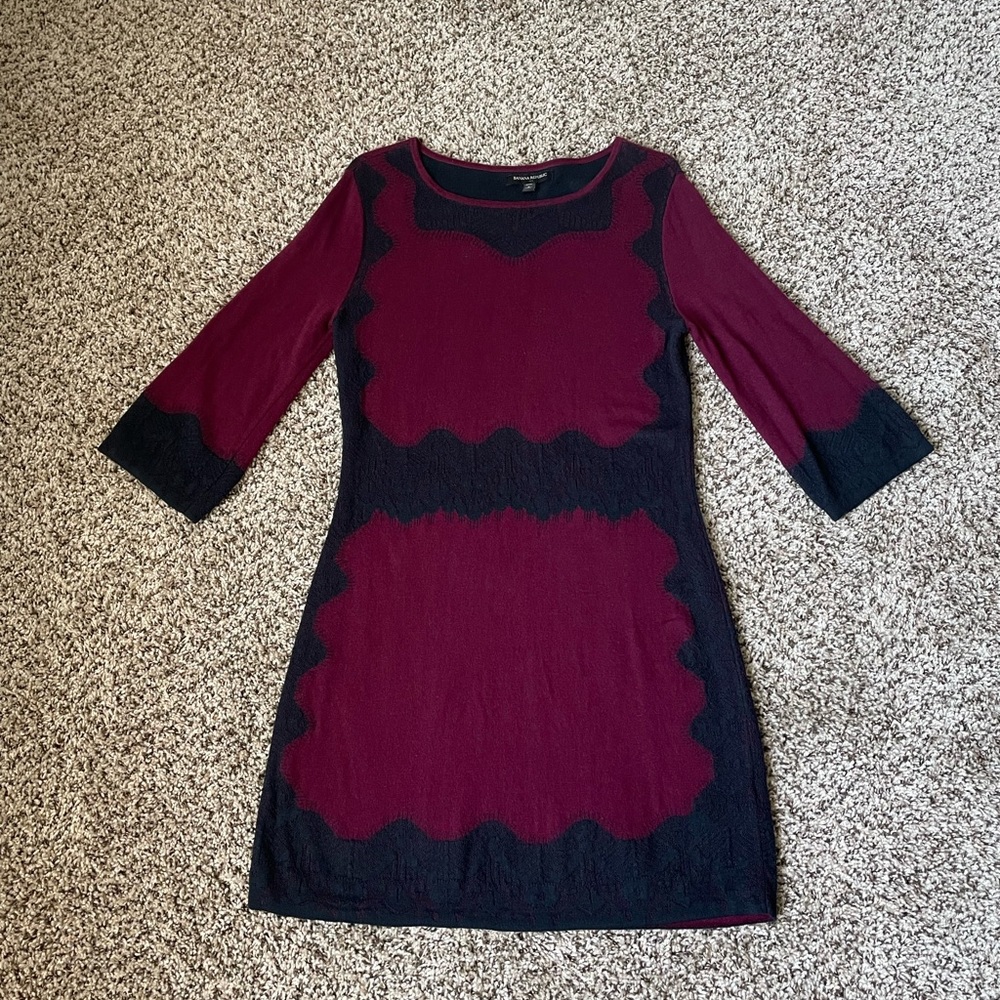 Banana republic sweater dress burgundy S